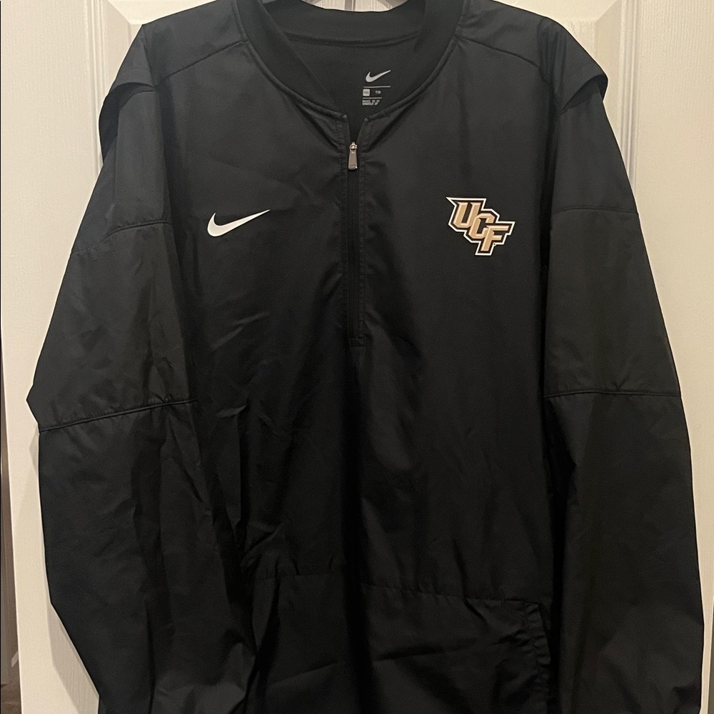Nike Black Windbreaker with UCF Logo